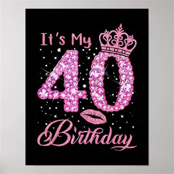 40th birthday poster