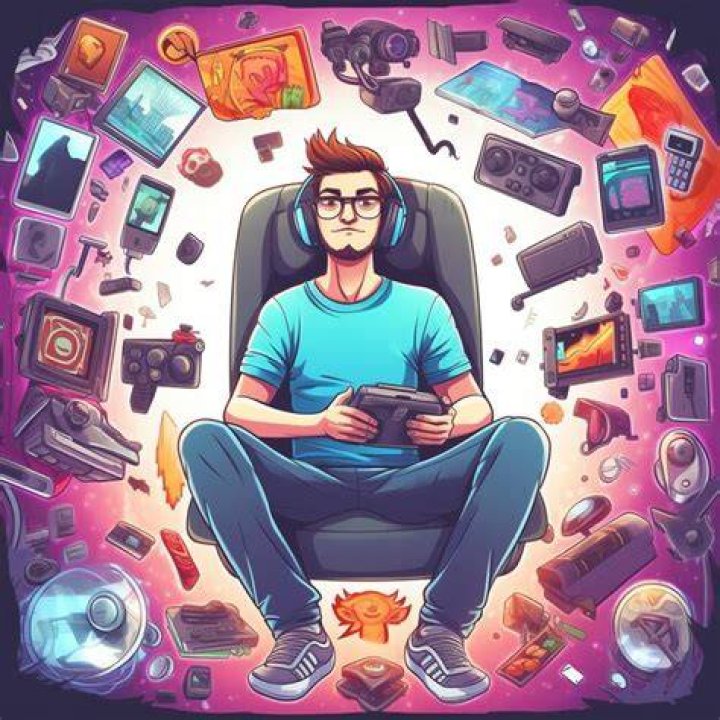 A man with gadget