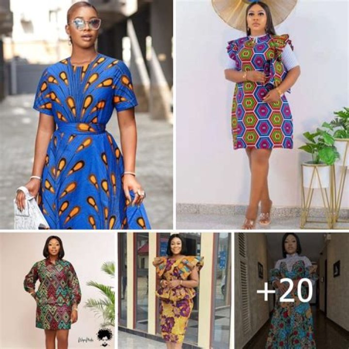 Ankara multi-layered dress for a wedding
