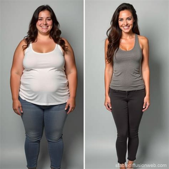 Before and after picture of model Bre Tiesi.