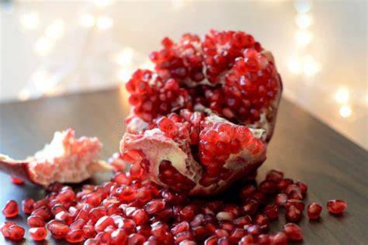 broken open pomegranate