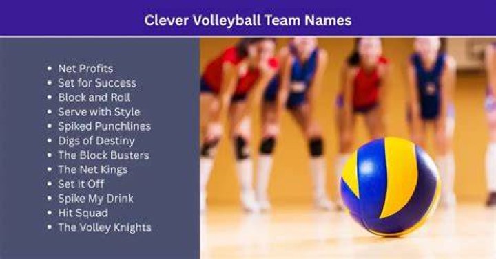 clever volleyball team names clever volleyball team names
