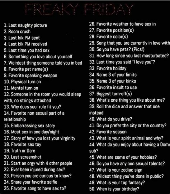 Freaky 21 questions game Freaky 21 questions game