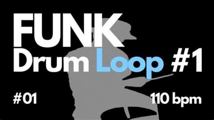 FUNK Drum Loop #1 01 110bpm - Free Backing Track - Up Tempo Uptown Funk Blues in Assorted Keys (110bpm)