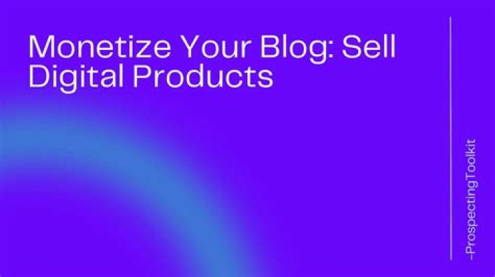 monetize blog with digital products