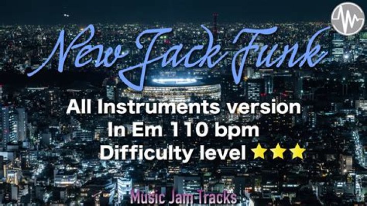 New Jack Funk Jam E Minor 110bpm All Instruments version Backing Track - Up Tempo Uptown Funk Blues in Assorted Keys (110bpm)