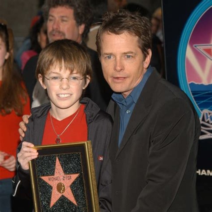Sam Michael Fox with his family