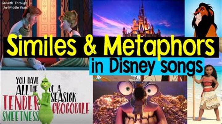 Similes and Metaphors in Disney Songs - songs with similes and metaphors in them