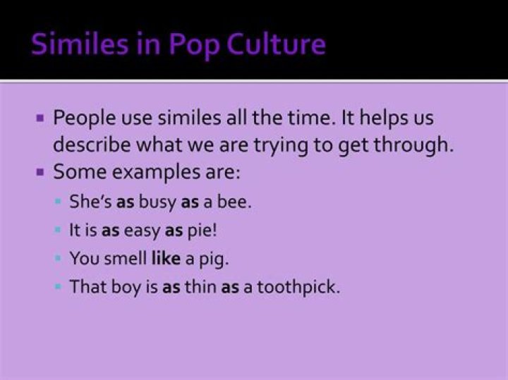 Similes in Pop Culture (For Kids) - songs with similes and metaphors 2020