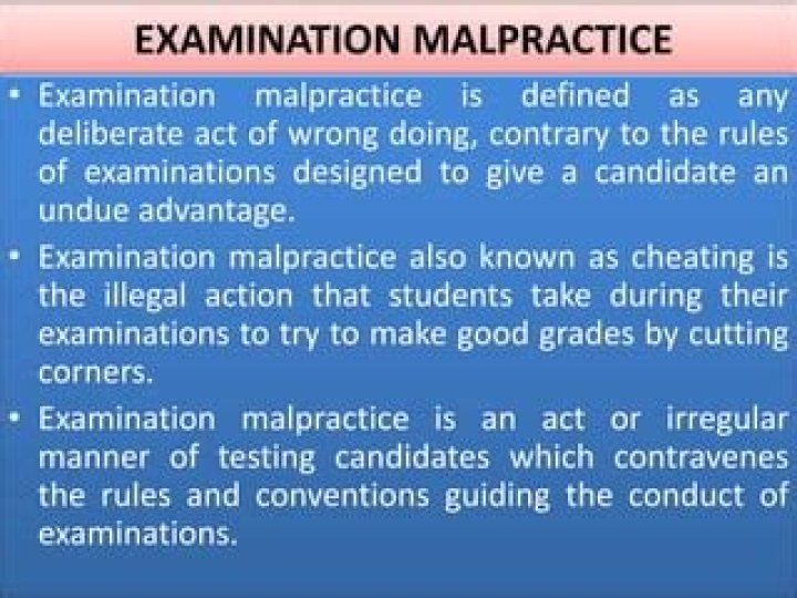 what is examination malpractice what is examination malpractice