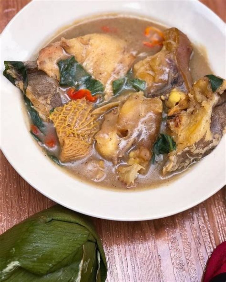 White soup with goat meat White soup with goat meat